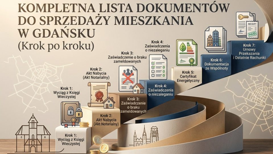Kompletna lista dokumentów do sprzedaży mieszkania w Gdańsku — krok po kroku